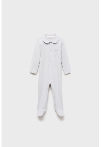 Body de pijama din bumbac cu botosei Vigo