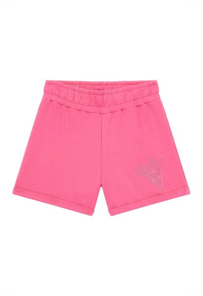 Pantaloni scurti de bumbac su strasuri