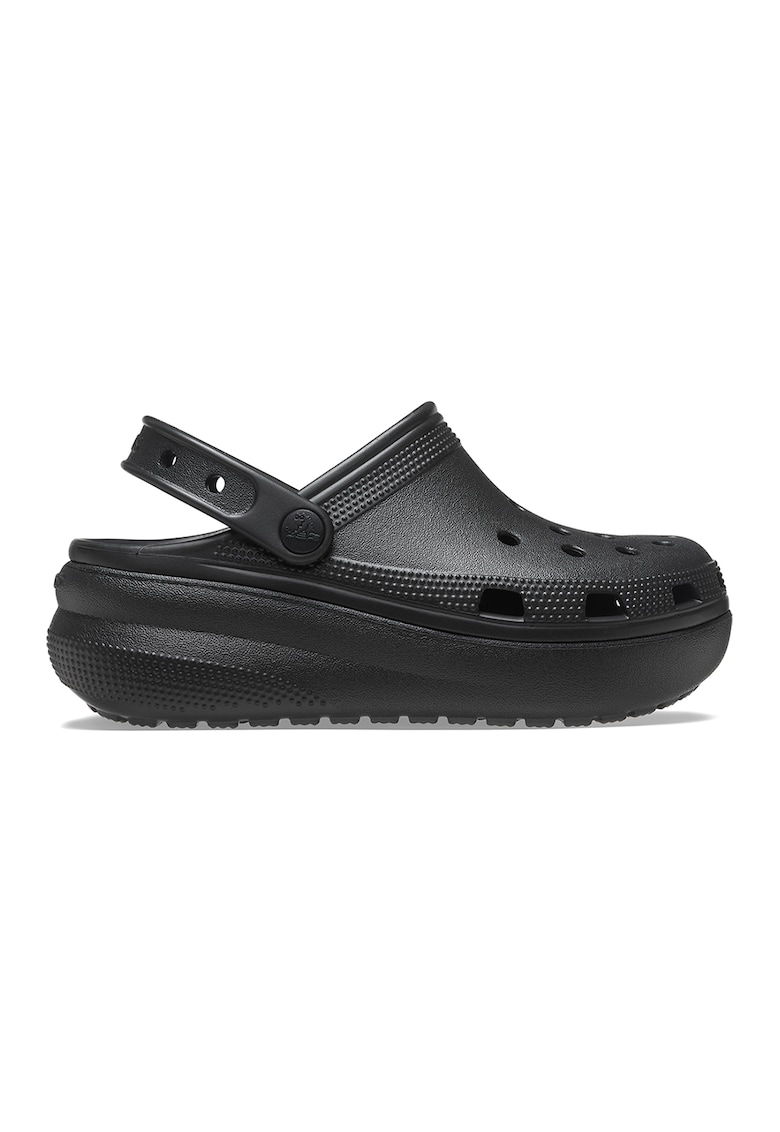 Saboti slingback cu talpa wedge si aspect perforat Cutie