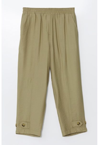 Pantaloni uni din amestec de modal