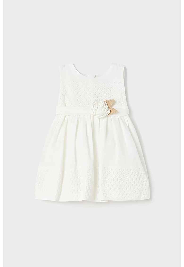 Rochie evazata cu aplicatie florala
