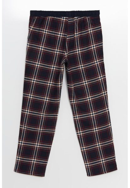 Pantaloni de pijama din bumbac cu model in carouri