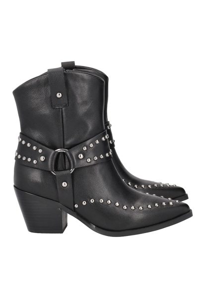 Ghete cowboy de piele cu varf ascutit
