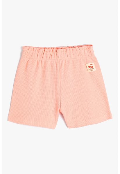 Pantaloni scurti texturati de bumbac