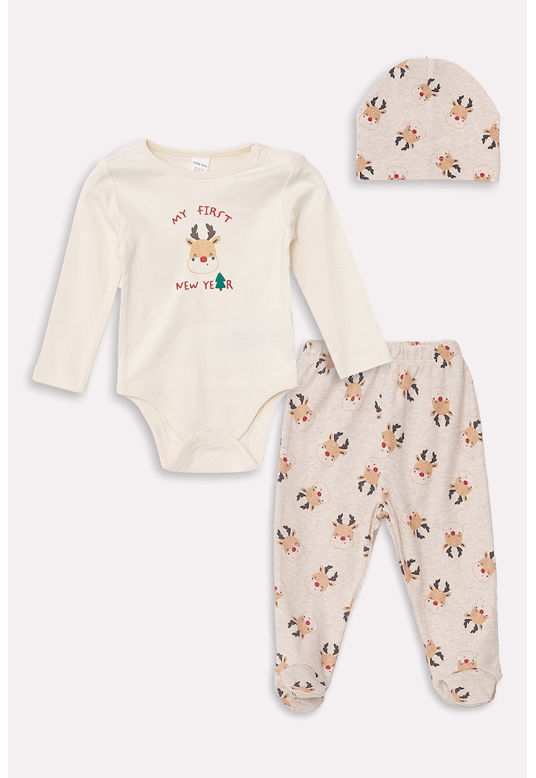 Set de imbracaminte de bumbac -3 piese