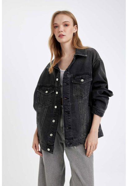 Jacheta lejera din denim