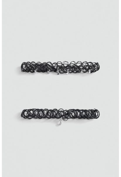 Set de coliere scurte Cblack - 2 piese