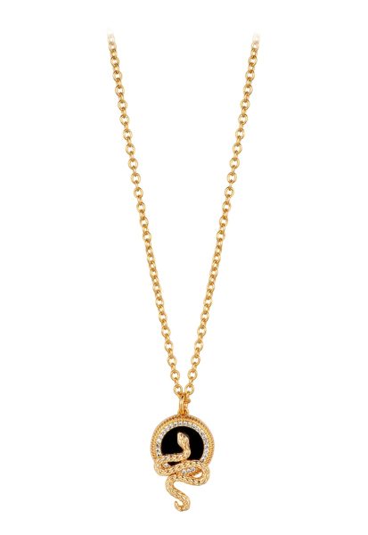 Colier de alama decorat cu pietre zirconia
