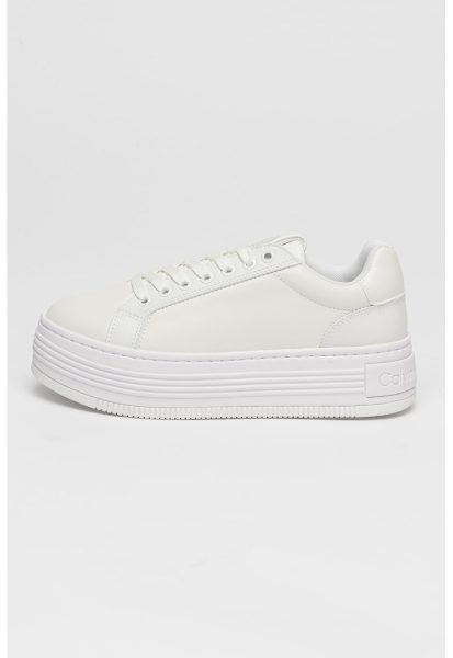 Pantofi sport low-cut din piele cu platforma
