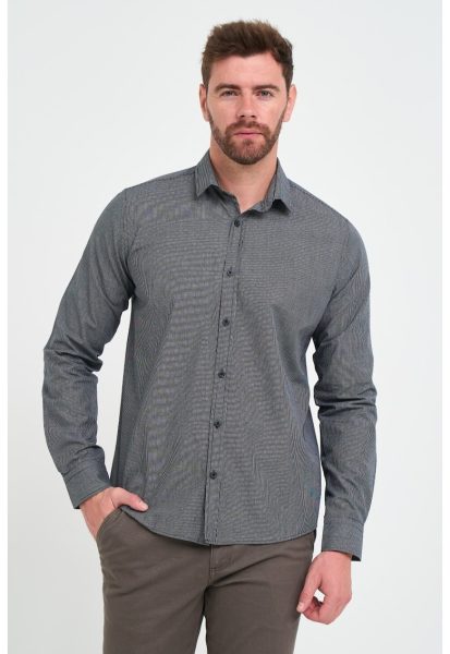 Camasa barbat cu model - Negru