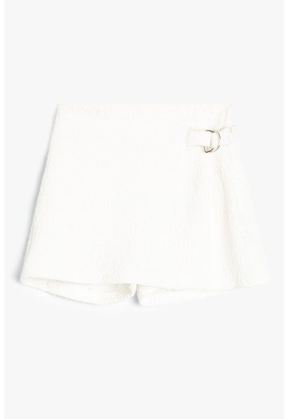 Fusta-pantalon cu aspect texturat