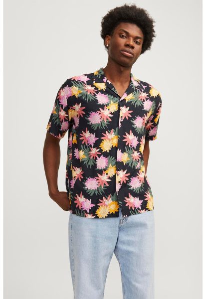 Camasa hawaiana relaxed fit - Galben - Roz - Bleumarin -