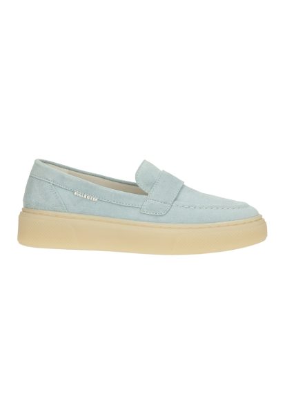Pantofi loafer uni de piele intoarsa