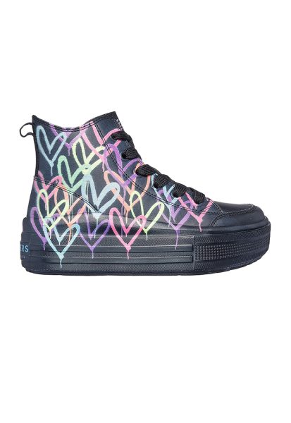 Pantofi sport high-top de piele ecologica Street