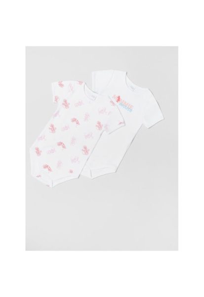 Set 2 body-uri copii - 111726 - Alb - Bumbac
