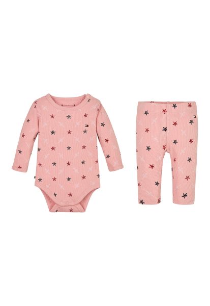 Set de colanti si body cu striatii - 2 piese