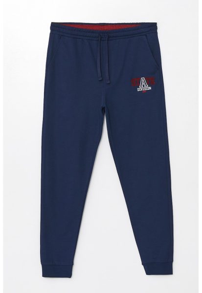 Pantaloni de pijama din bumbac cu talie ajustabila