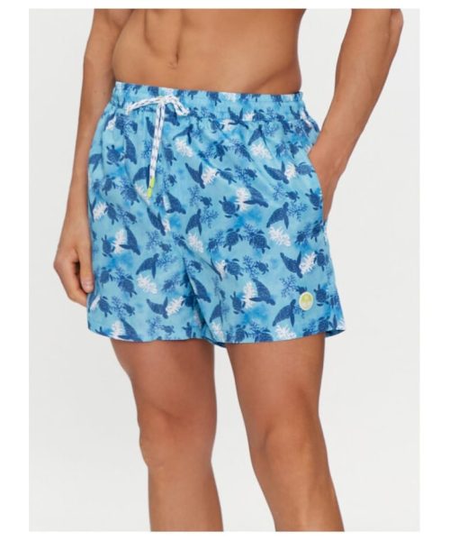 Short de baie barbati -  3 - Poliester - Albastru