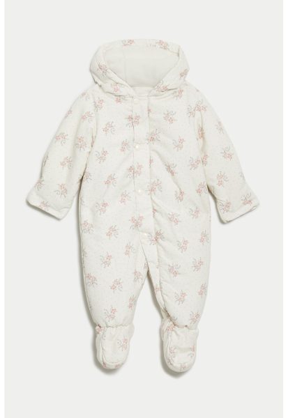 Salopeta cu vatelina si model floral