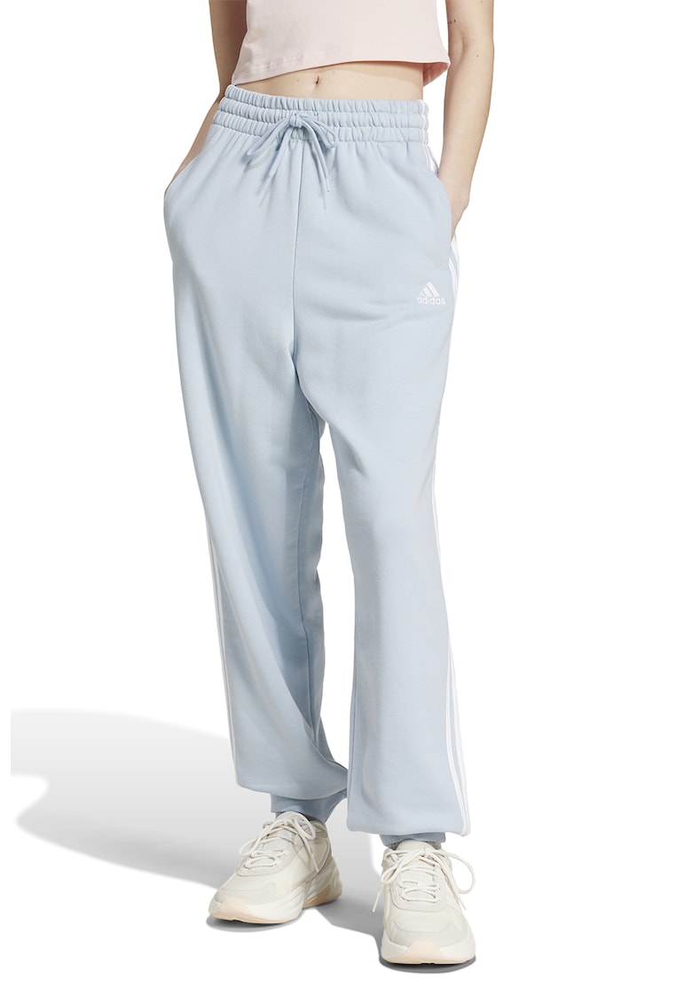 Pantaloni de trening din bumbac cu benzi laterale contrastante