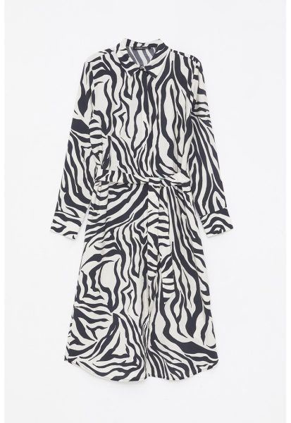 Rochie-camasa midi cu model