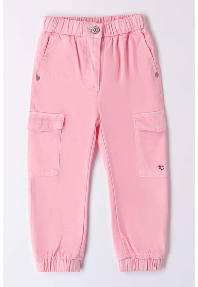 Pantaloni cargo din amestec de lyocell