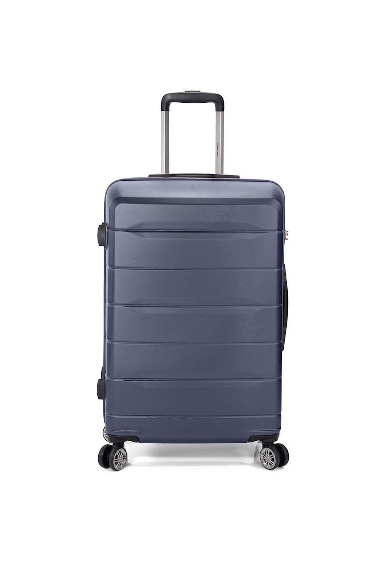 Troler Cabina - ABS - 4 Roti Duble -  BZ 5583 - 54 cm - Bleumarin