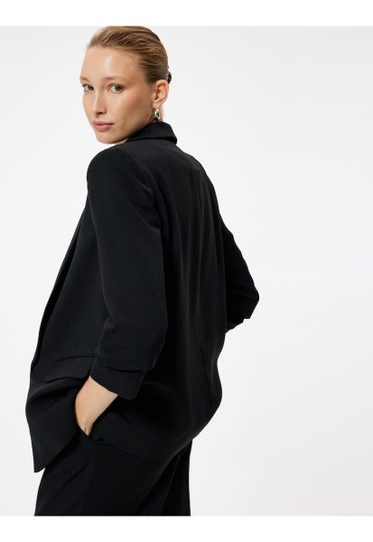 Sacou fara inchidere cu model uni