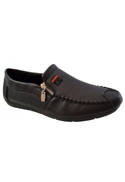 Mocasini Barbatesti - Negri - cu fermoar G Corner2