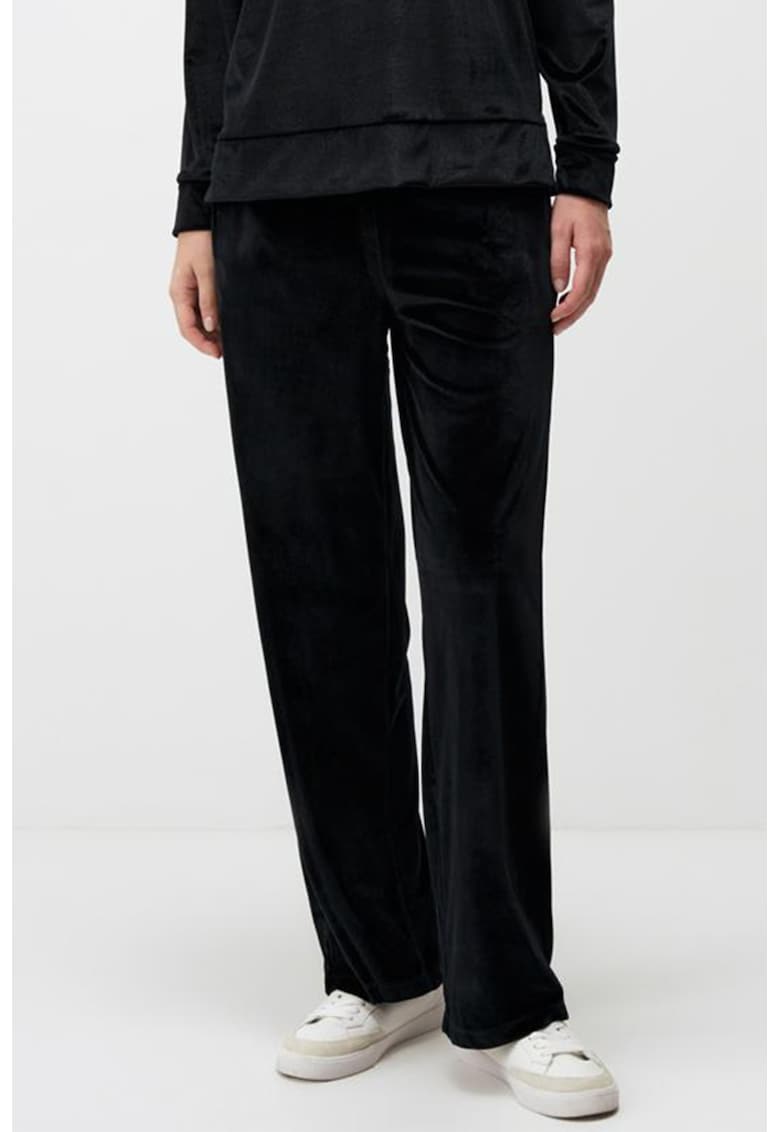 Pantaloni de trening uni catifelati