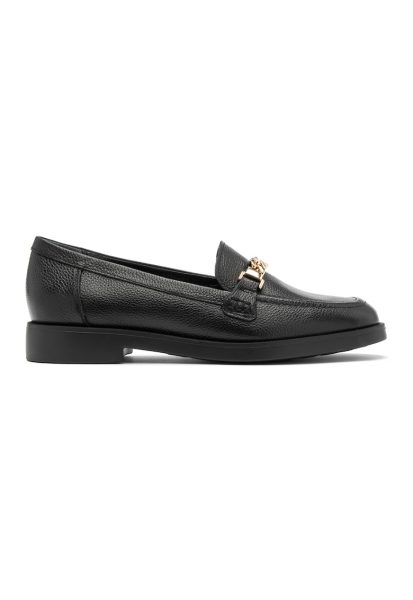 Pantofi loafer uni de piele