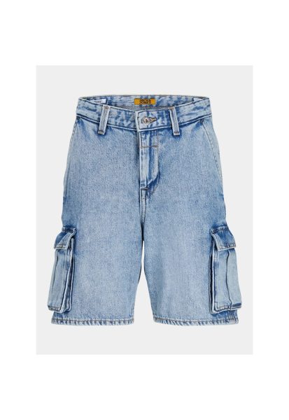 Pantaloni scurti baieti - 303521813 - Albastru - Bumbac