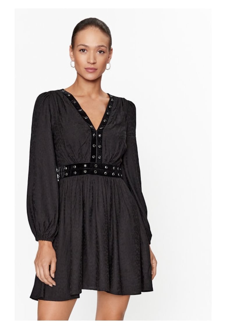 Rochie dama - 303009885 - Negru - Viscoza