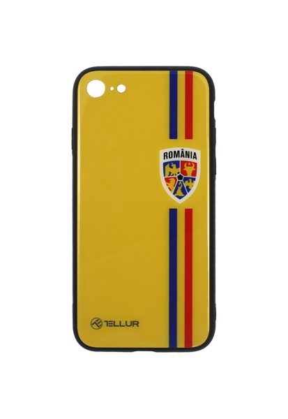 Husa de protectie FRF Glass Print Tricolor pentru Apple iPhone 8