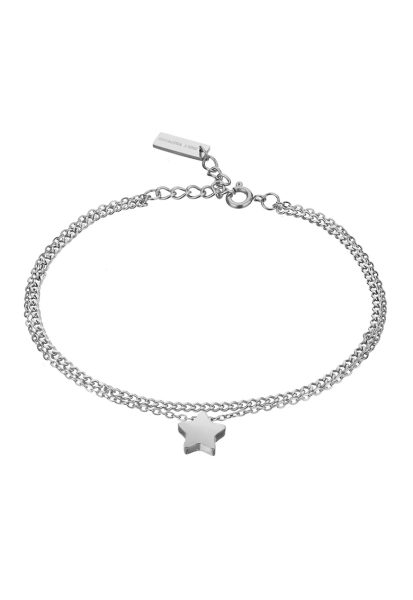 Bratara cu doua siraguri cu talisman stea
