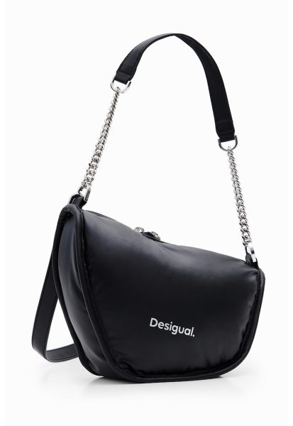 Geanta crossbody de piele ecologica cu logo