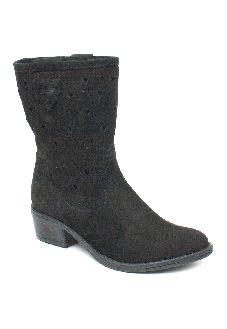 Cizme dama vara 221822NBK negru velur