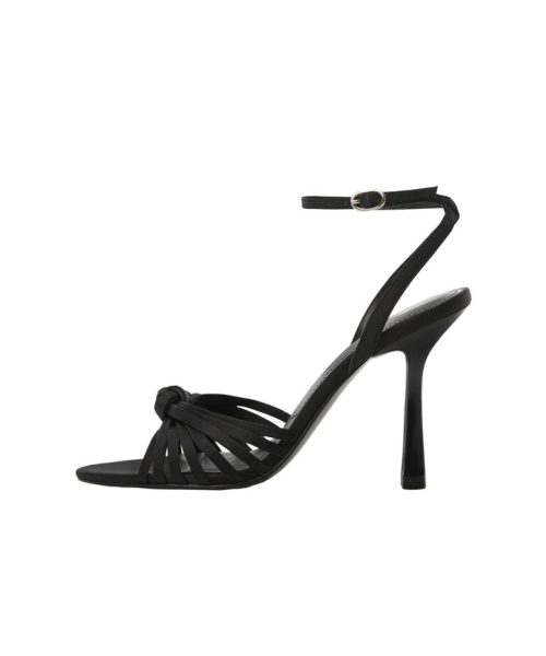 Sandale stiletto de satin Noto