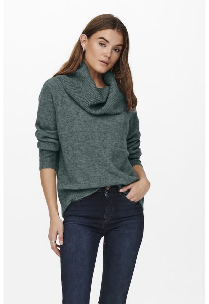 Pulover tricotat fin din amestec de lana Stay