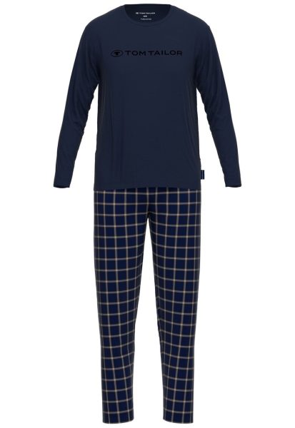 Pijama de bumbac cu imprimeu logo