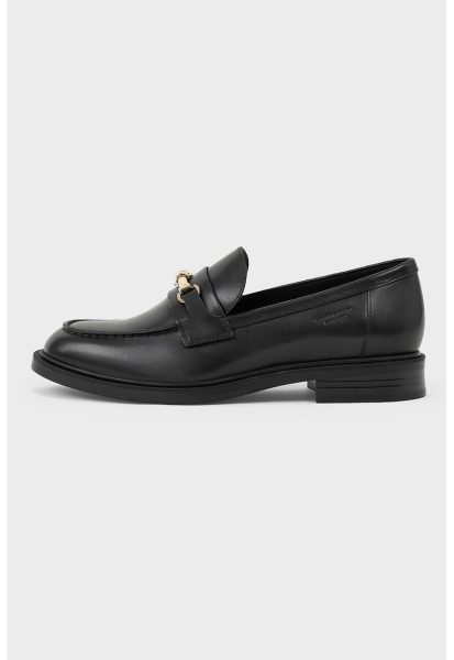 Pantofi loafer de piele cu detaliu metalic Amina