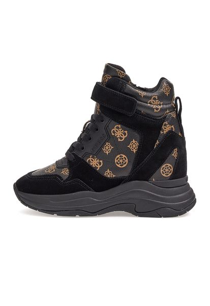 Pantofi sport cu model monograma si wedge ascuns