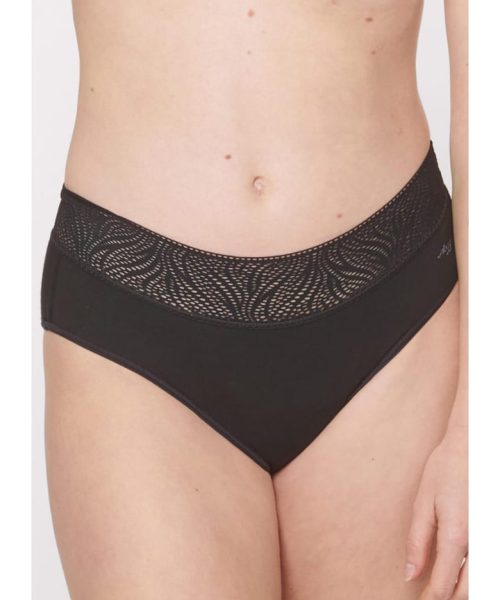 Chiloti dama hipster -  Period Pants - negru
