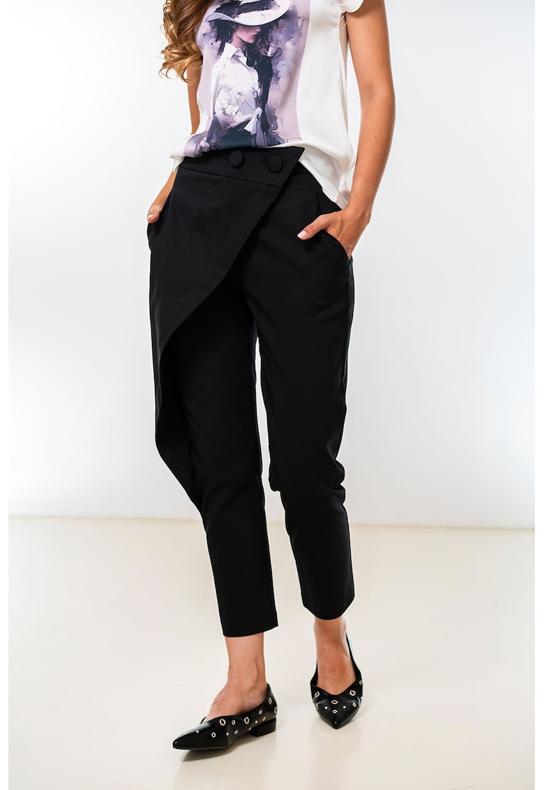 Pantaloni crop cu aspect petrecut Vanessa