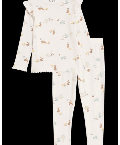 Pijama cu imprimeu cu iepuri