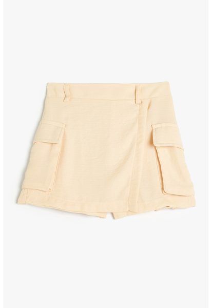 Fusta-pantalon texturata