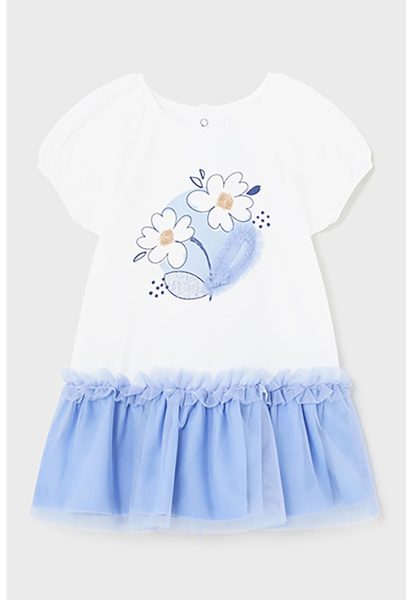 Rochie cu imprimeu si croiala in A