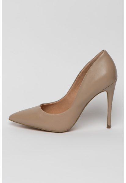 Pantofi din piele cu toc stiletto si varf ascutit Daisy