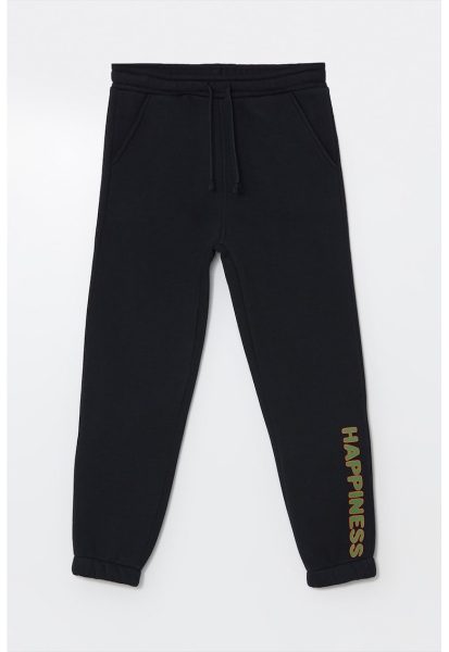 Pantaloni de trening cu text