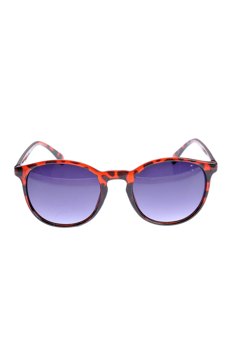 Ochelari de soare cu rama animal print si lentile albastre